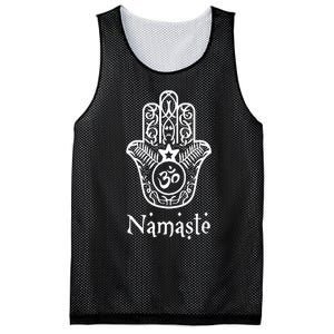 Namaste Hand Hamsa Yoga Hinduism Vedas Ohm Mesh Reversible Basketball Jersey Tank