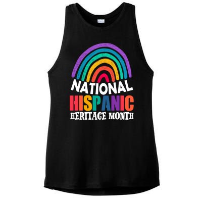 National Hispanic Heritage Month Rainbow Ladies PosiCharge Tri-Blend Wicking Tank