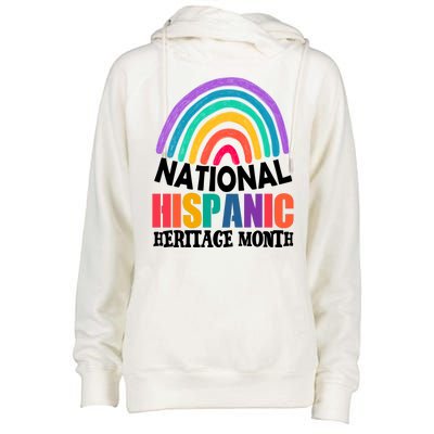 National Hispanic Heritage Month Rainbow Womens Funnel Neck Pullover Hood