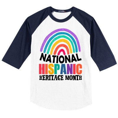 National Hispanic Heritage Month Rainbow Baseball Sleeve Shirt