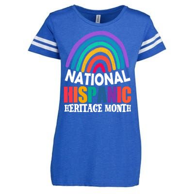 National Hispanic Heritage Month Rainbow Enza Ladies Jersey Football T-Shirt