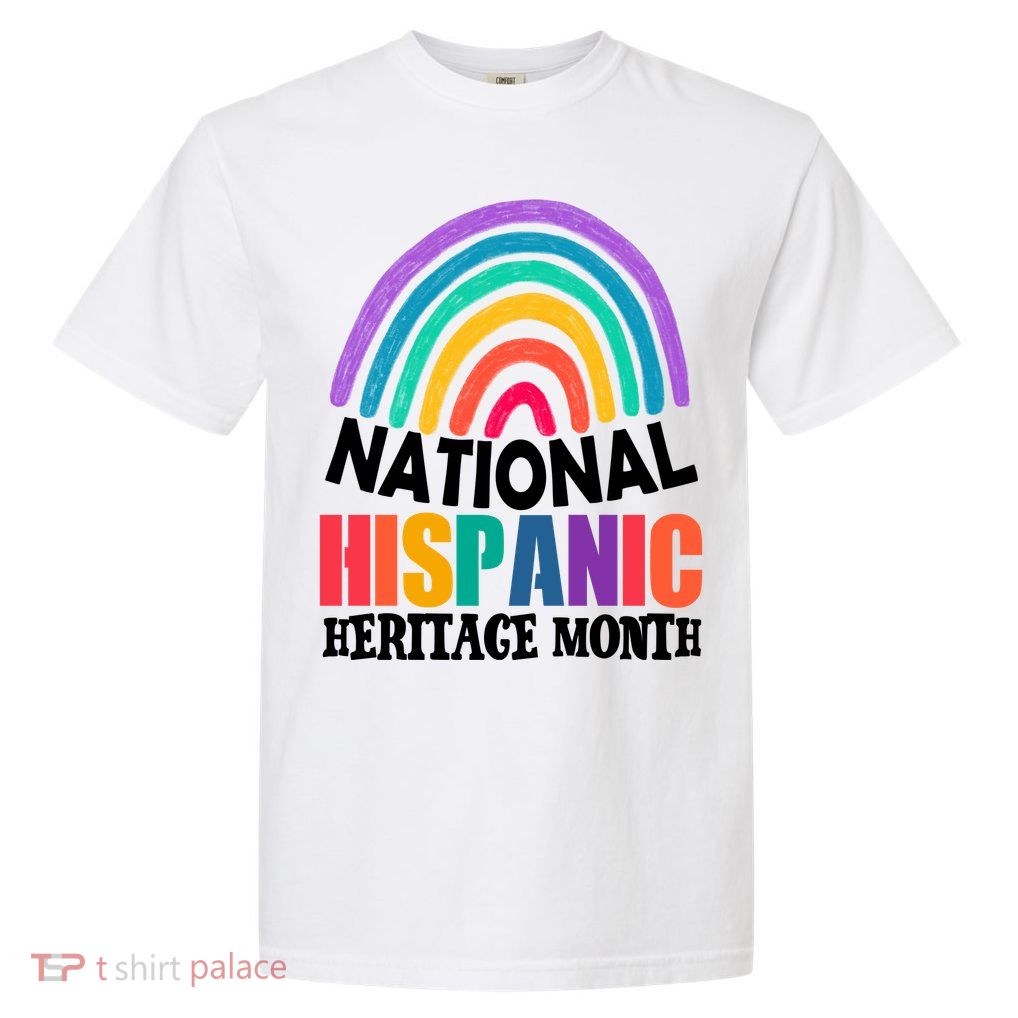 National Hispanic Heritage Month Rainbow Garment-Dyed Heavyweight T-Shirt
