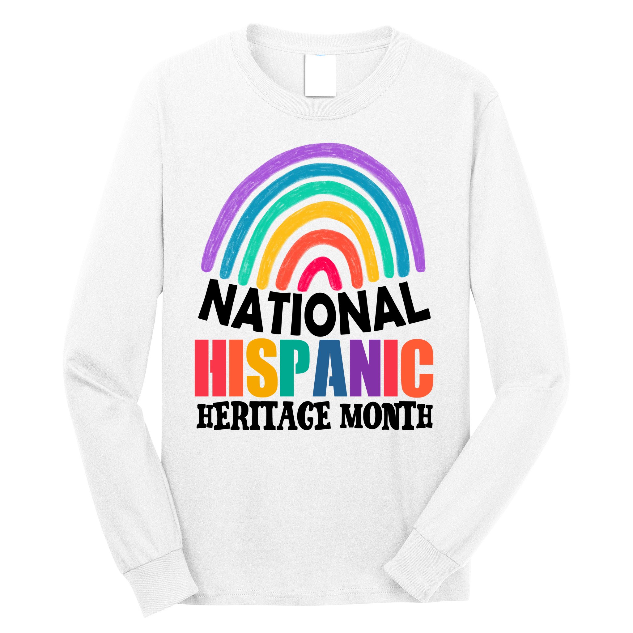 National Hispanic Heritage Month Rainbow Long Sleeve Shirt
