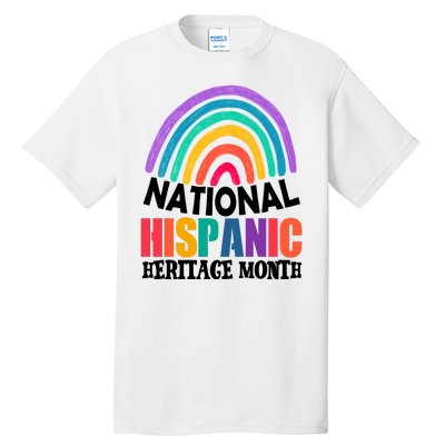 National Hispanic Heritage Month Rainbow Tall T-Shirt