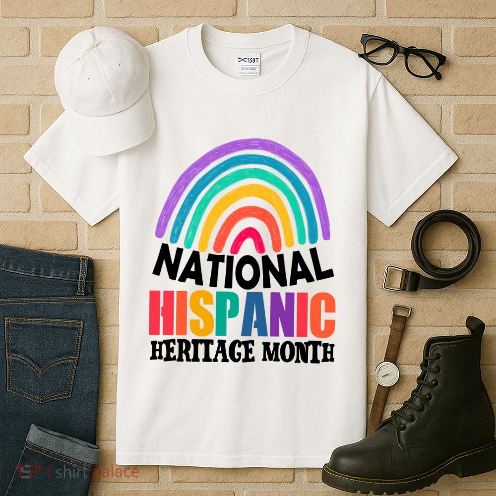 National Hispanic Heritage Month Rainbow Tall T-Shirt