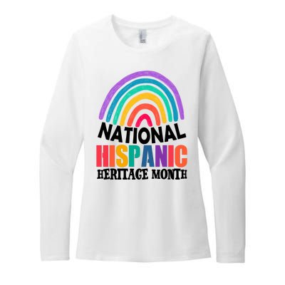 National Hispanic Heritage Month Rainbow Womens CVC Long Sleeve Shirt