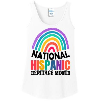 National Hispanic Heritage Month Rainbow Ladies Essential Tank