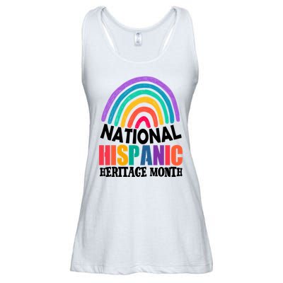 National Hispanic Heritage Month Rainbow Ladies Essential Flowy Tank