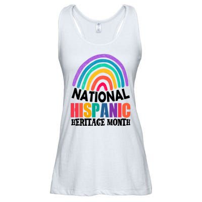 National Hispanic Heritage Month Rainbow Ladies Essential Flowy Tank