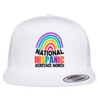 National Hispanic Heritage Month Rainbow Flat Bill Trucker Hat