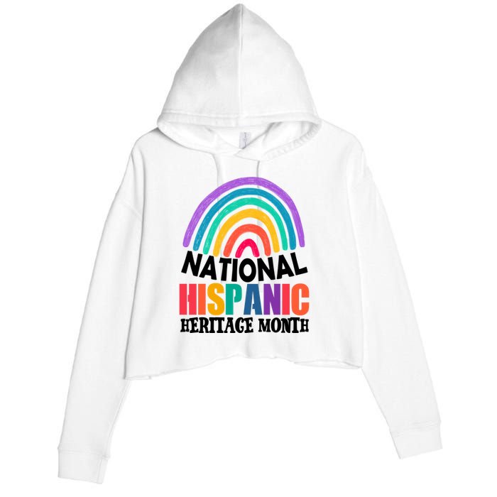 National Hispanic Heritage Month Rainbow Crop Fleece Hoodie