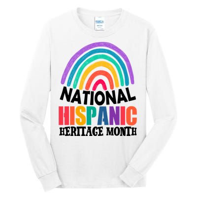 National Hispanic Heritage Month Rainbow Tall Long Sleeve T-Shirt