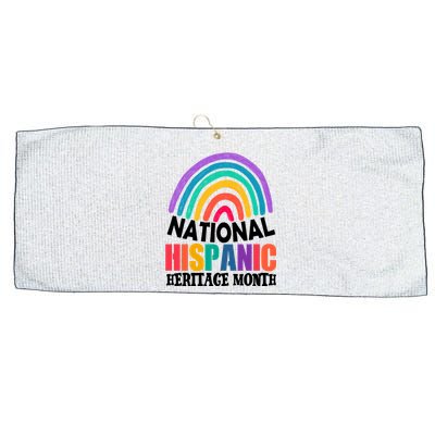 National Hispanic Heritage Month Rainbow Large Microfiber Waffle Golf Towel