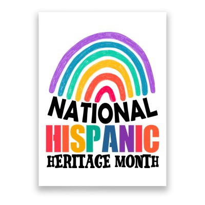 National Hispanic Heritage Month Rainbow Poster