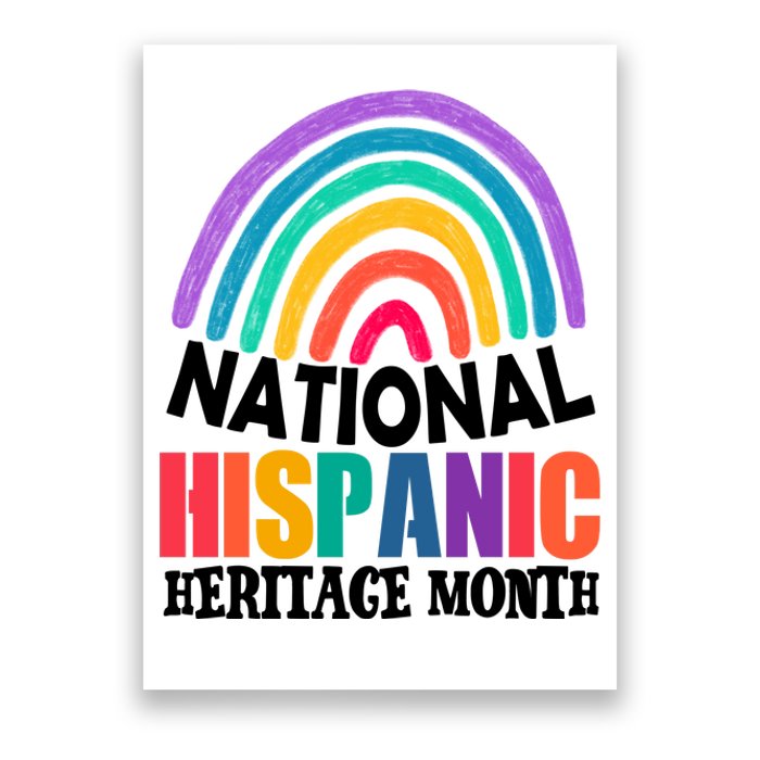 National Hispanic Heritage Month Rainbow Poster