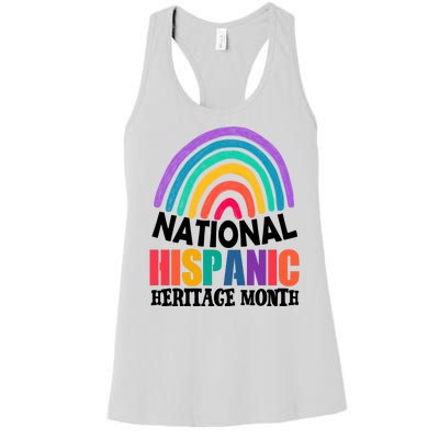 National Hispanic Heritage Month Rainbow Women's Racerback Tank