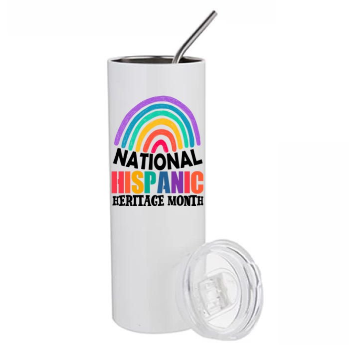 National Hispanic Heritage Month Rainbow Stainless Steel Tumbler