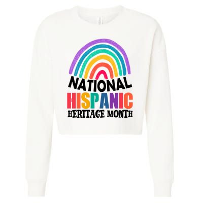 National Hispanic Heritage Month Rainbow Cropped Pullover Crew