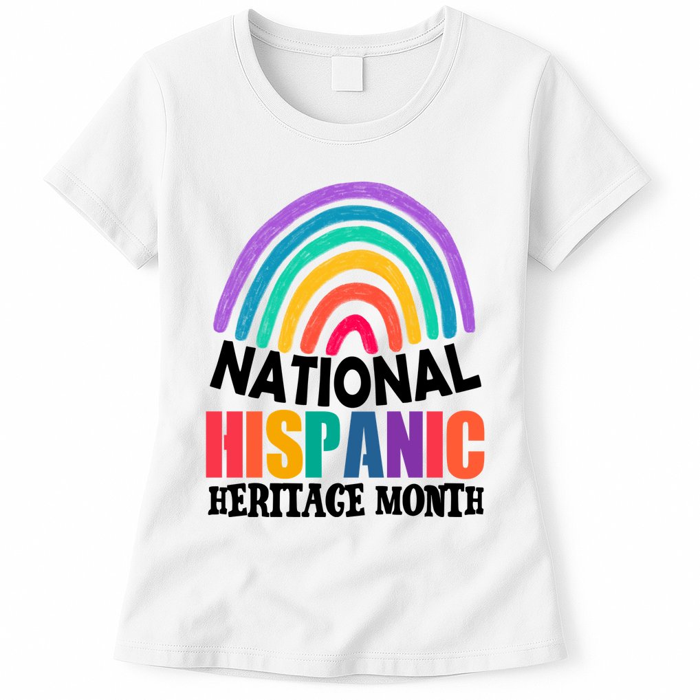 National Hispanic Heritage Month Rainbow Womens T-Shirt