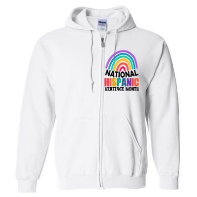 National Hispanic Heritage Month Rainbow Full Zip Hoodie