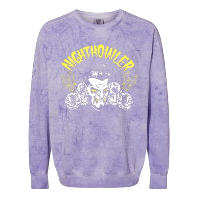 Night Howler Horror Colorblast Crewneck Sweatshirt