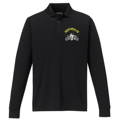 Night Howler Horror Performance Long Sleeve Polo