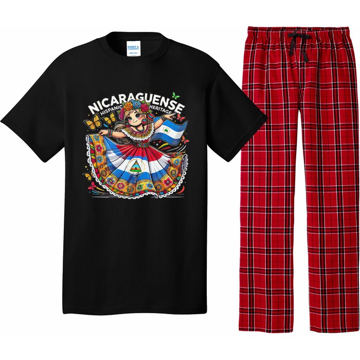 Nicaragua Hispanic Heritage Month Celebration Gift Pajama Set