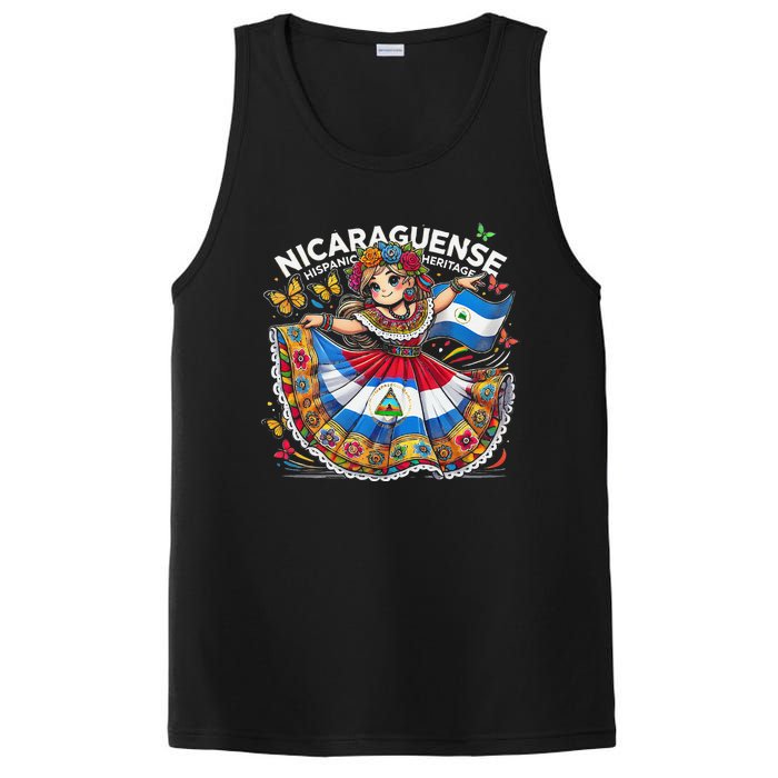 Nicaragua Hispanic Heritage Month Celebration Gift PosiCharge Competitor Tank