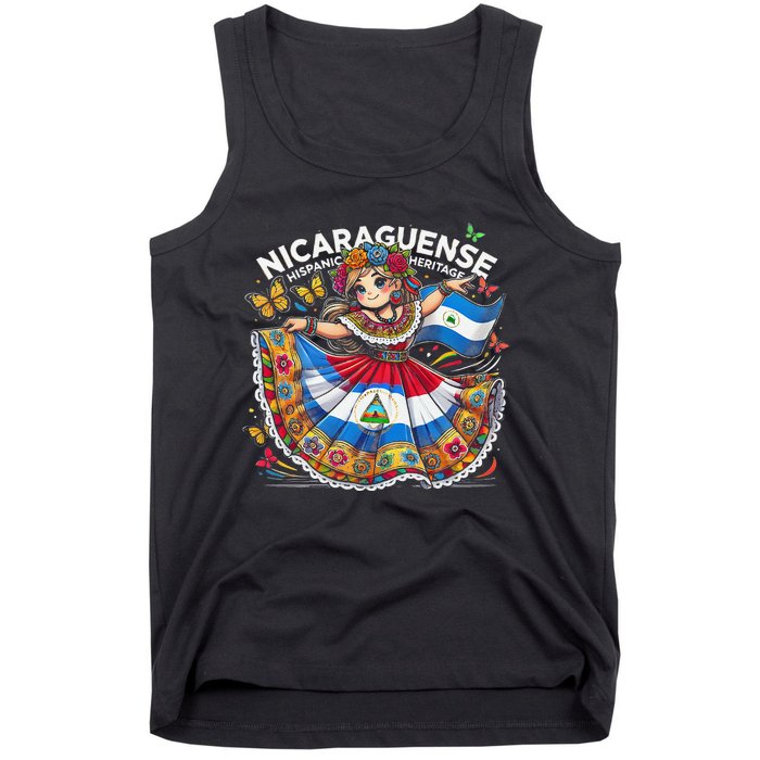 Nicaragua Hispanic Heritage Month Celebration Gift Tank Top