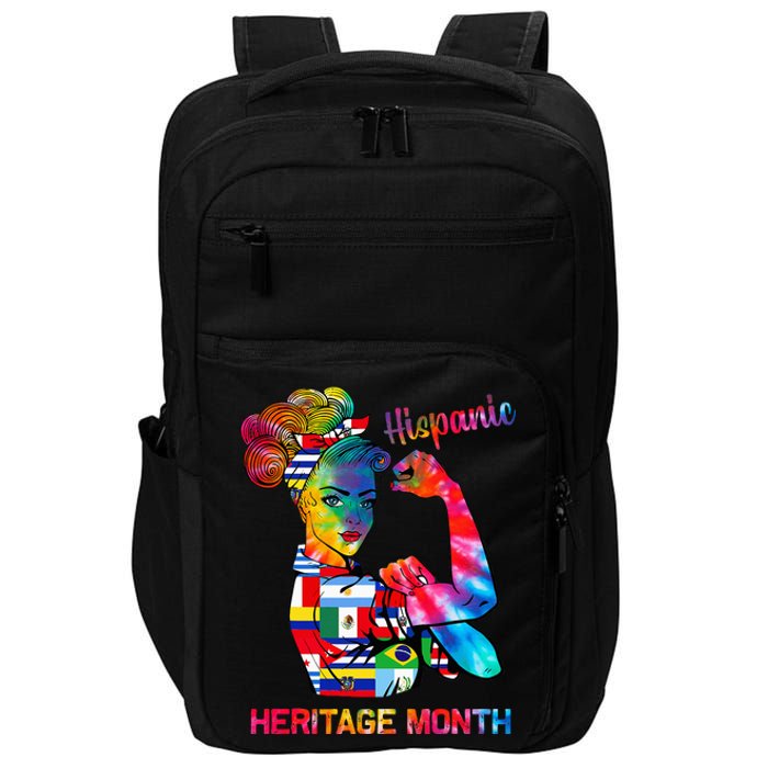 National Hispanic Heritage Month Hispanic All Flag Impact Tech Backpack