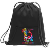 National Hispanic Heritage Month Hispanic All Flag Sweatshirt Cinch Pack Bag