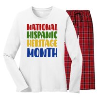 National Hispanic Heritage Month Women's Long Sleeve Flannel Pajama Set 