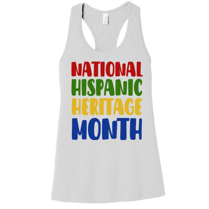 National Hispanic Heritage Month Women's Racerback Tank