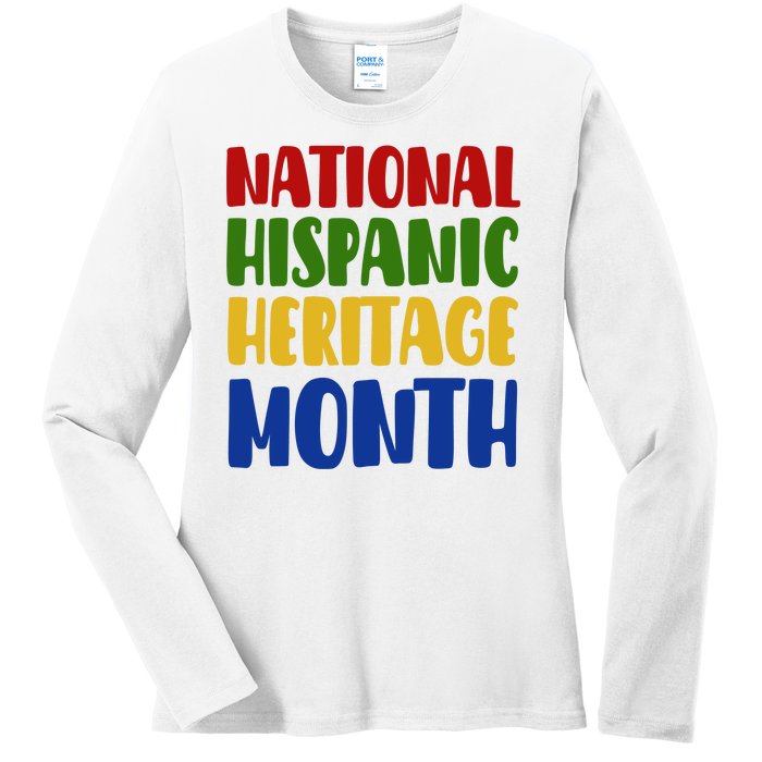 National Hispanic Heritage Month Ladies Long Sleeve Shirt