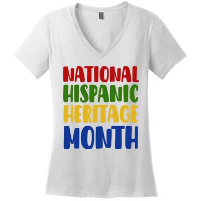 National Hispanic Heritage Month Women's V-Neck T-Shirt