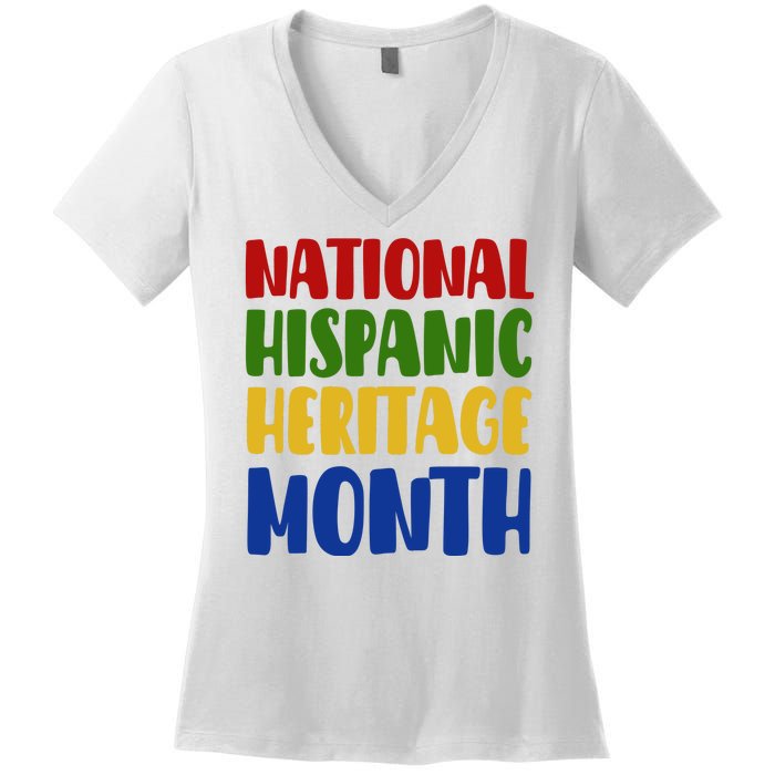 National Hispanic Heritage Month Women's V-Neck T-Shirt