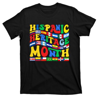 National Hispanic Heritage Month Countries Flags T-Shirt