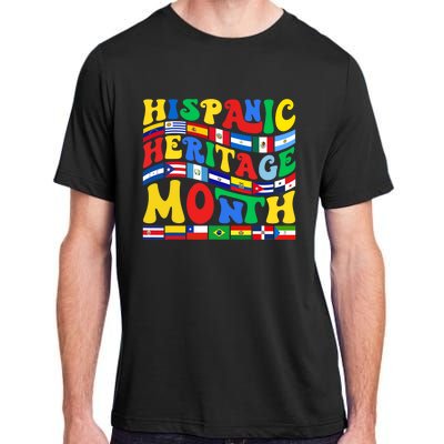 National Hispanic Heritage Month Countries Flags Adult ChromaSoft Performance T-Shirt