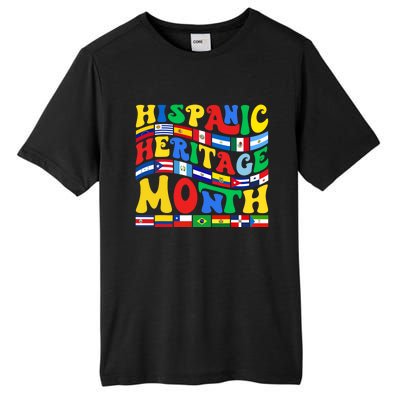 National Hispanic Heritage Month Countries Flags Tall Fusion ChromaSoft Performance T-Shirt