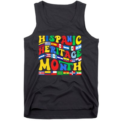 National Hispanic Heritage Month Countries Flags Tank Top