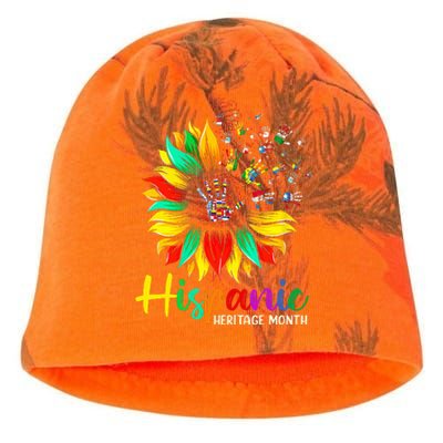 National Hispanic Heritage Month Sunflower All Countries Kati - Camo Knit Beanie