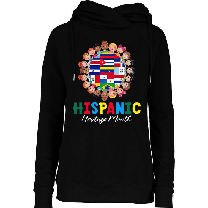 National Hispanic Heritage Month Womens Funnel Neck Pullover Hood