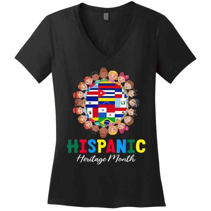 National Hispanic Heritage Month Women's V-Neck T-Shirt