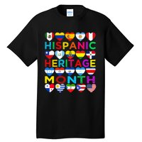 National Hispanic Heritage Month Latino Countries Flag Tall T-Shirt