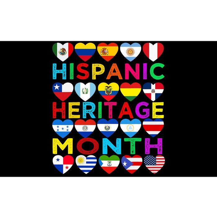 National Hispanic Heritage Month Latino Countries Flag Bumper Sticker