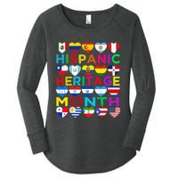 National Hispanic Heritage Month Latino Countries Flag Women's Perfect Tri Tunic Long Sleeve Shirt