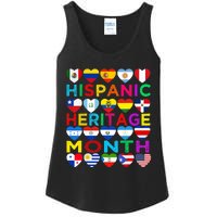 National Hispanic Heritage Month Latino Countries Flag Ladies Essential Tank