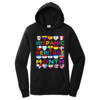 National Hispanic Heritage Month Latino Countries Flag Women's Pullover Hoodie