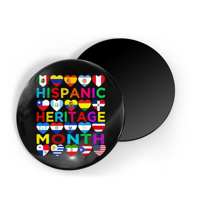 National Hispanic Heritage Month Latino Countries Flag Magnet