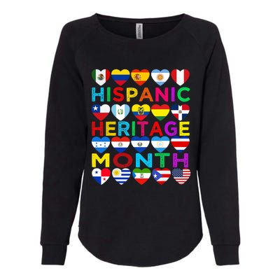 National Hispanic Heritage Month Latino Countries Flag Womens California Wash Sweatshirt